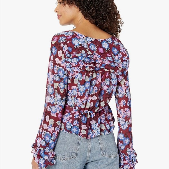 Free People Maybel front tie closure blouse for women - Picture 4 of 5